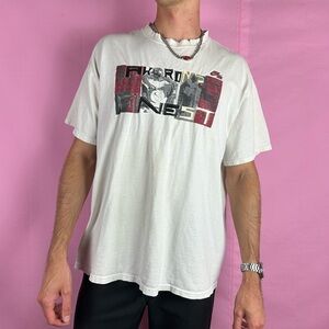 Vintage y2k Nike Rookie Year LeBron James NBA distressed graphic grey tag tee XL